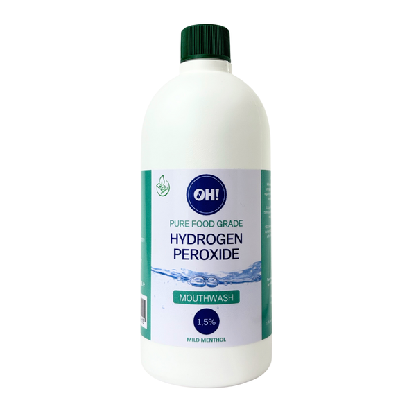 Hydrogen Peroxide 1.5% Food Grade Oral Mouthwash