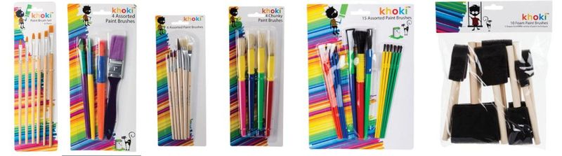 Bulk Paint Brush Art Combo + Paint Sponges