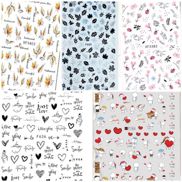 Nail Art Stickers - Self AdhesiveAbstract