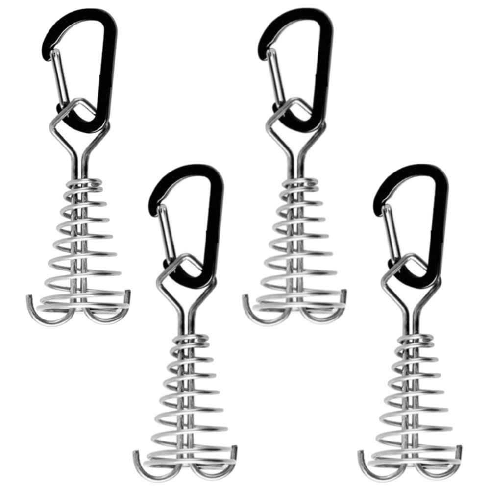 Camping Heavy Duty Deck Hook Rope Buckle Tent Peg Set of 4 Square Shop Today. Get it