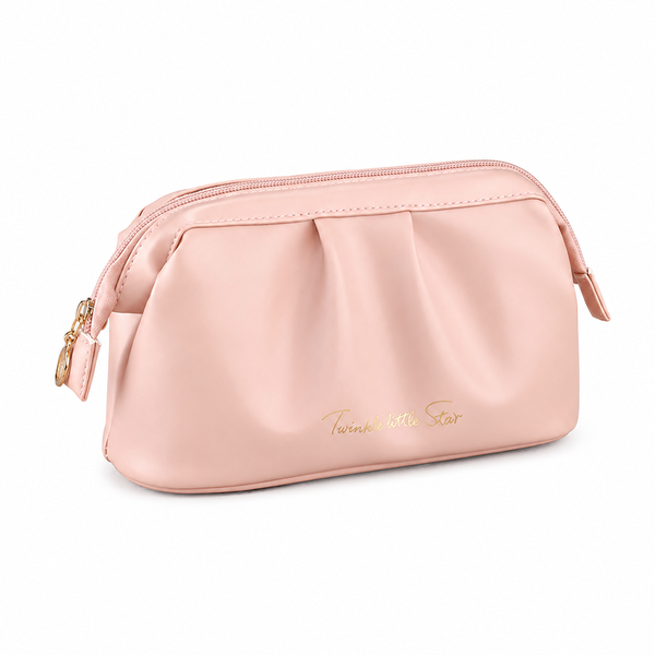 Ins Style PU Leather Waterproof Toiletry &amp; Makeup Bag