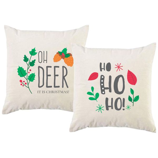 PepperSt - Scatter Cushion Cover Set - Oh Deer, It's Christmas