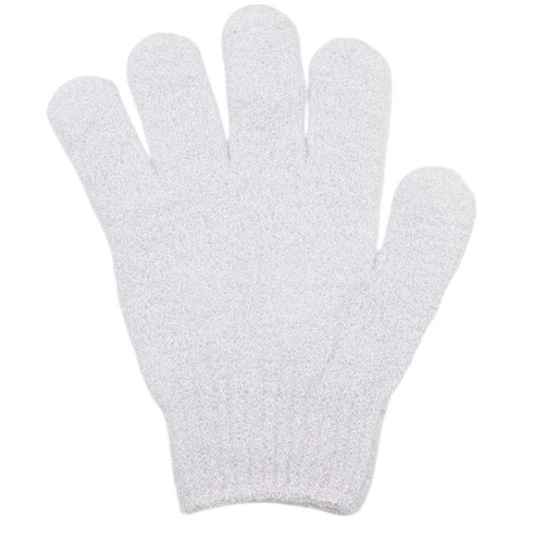 White Nylon Exfoliating Bath Glove - One Size