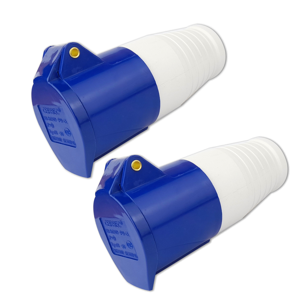 Caravan Plug Combo 2 x Inline Female 16Amp Plug 3Pin 220250V