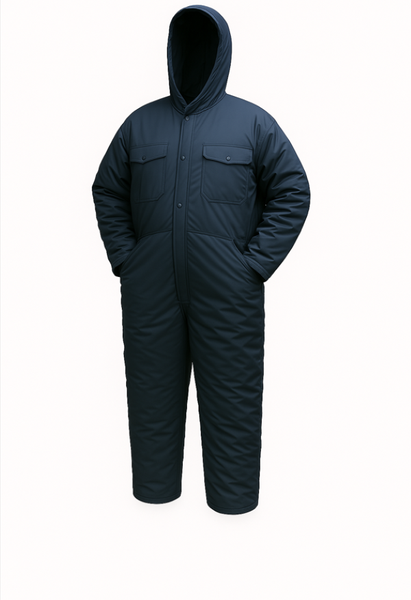 Passion Navy Blue Freezer Coverall with Extra Padding size