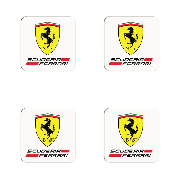 Scuderia Ferrari F1 Team Coasters - Set of 4