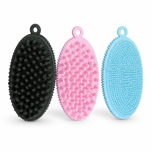 2-in-1 Silicone Pet Grooming Comb for Long and Short Hair Massage Brush