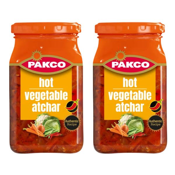 Packo Hot Vegetable Atchar - 2 x 385g