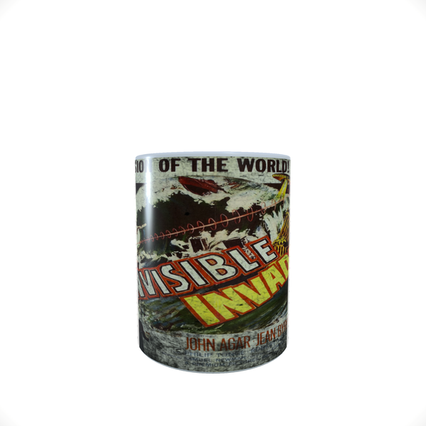 Vintage Horror Movie - Invisible Invaders - Coffee Mug