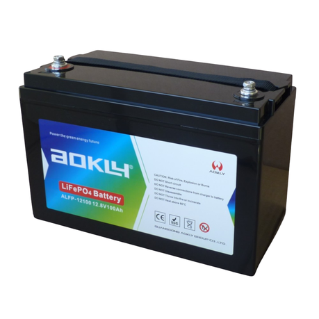 Aokly 12.8V 100Ah Lithium Battery LiFePO4 1280Wh Image