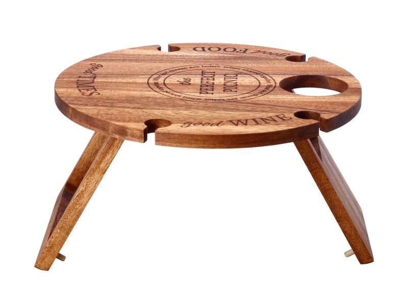Maxwell and Williams Picnic Perfect Acacia Serving Table - 45X45X24cm