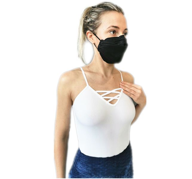 2x Spaghetti Top Strappy Tank Top Fitted Cami Top Tanker Hug Body - White