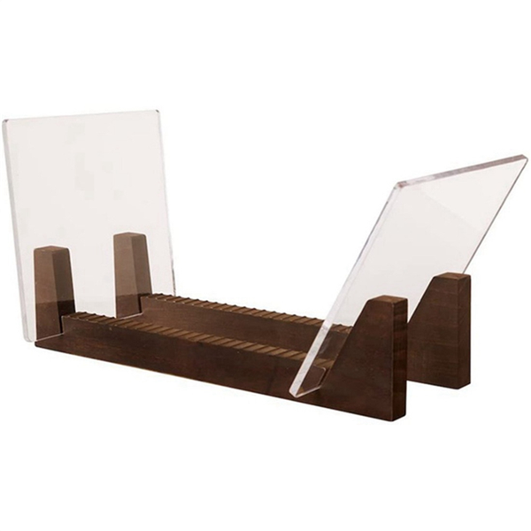 Vinyl Record Storage Holder Wooden LP Vinyl Album Desktop Rack