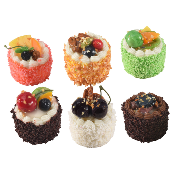 Artificial Simulation Cake,Cupcake Bread Model Home Decoration 6Piece