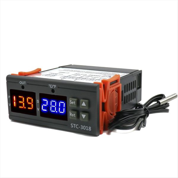 Stc-3018 Dual Digital Temperature Controller With Heater Cooler 24V