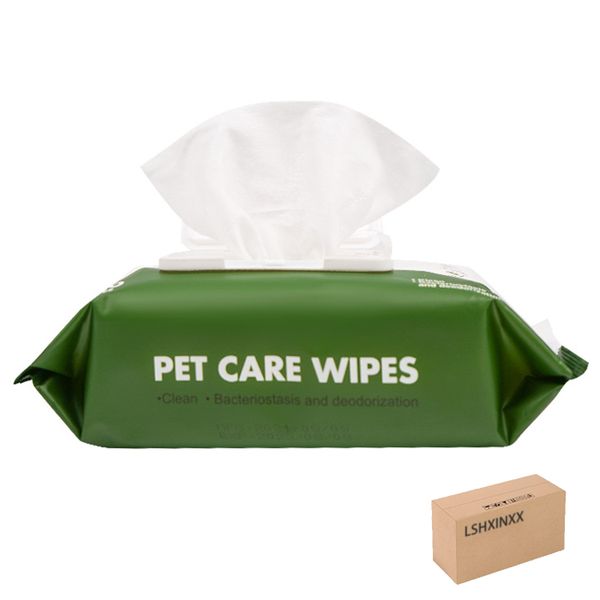100 Wipes Pet Wipes for Dogs and Cats, Hypoallergenic, 3-in-1 Cleaning,