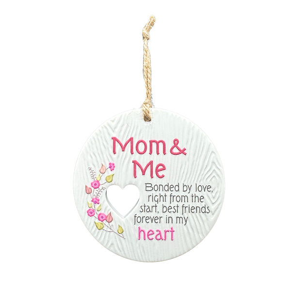 Piece of my Heart Ceramic Plaque - Mom &amp; Me