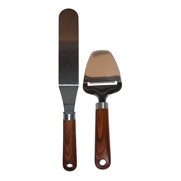 Stainless Steel Kitchen Tool with Plastic Handle|Style H - Set of 2