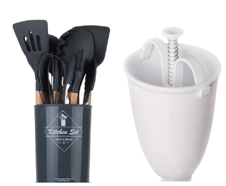 11 Piece Silicone Kitchen Utensils Set + Free Donut Maker