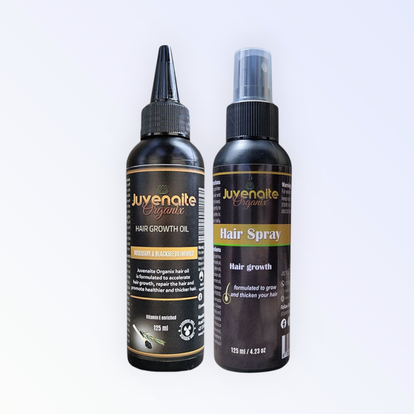Juvenaite Organix Hair Growth Oil and Hair Growth Spray Combo - 125ml