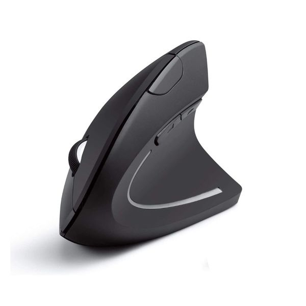 Wireless Ergonomic Optical Vertical Mouse Right and Left Handed - Black