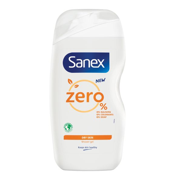 Sanex Zero% Sensitive Dry Skin Shower Gel, 500ml