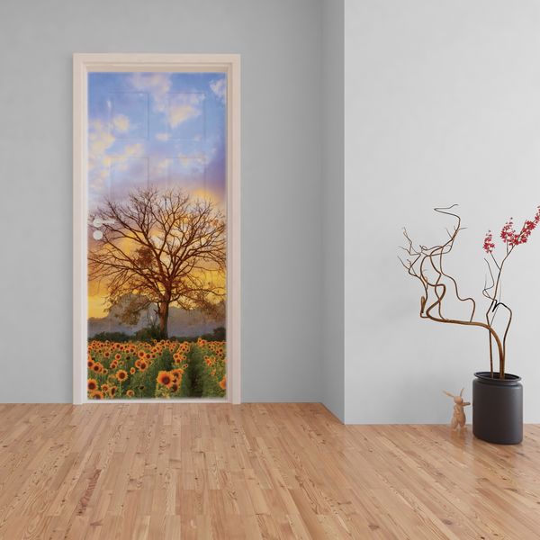 Decoupage Tear Resistant Transfers - Sunflower Tree Door