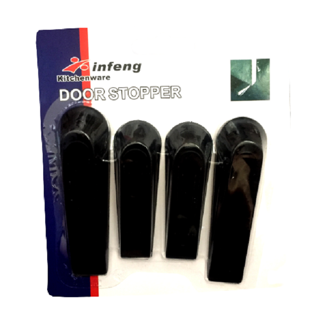 FI- Door Stopper/Wedges - Pack of 4 (Black)