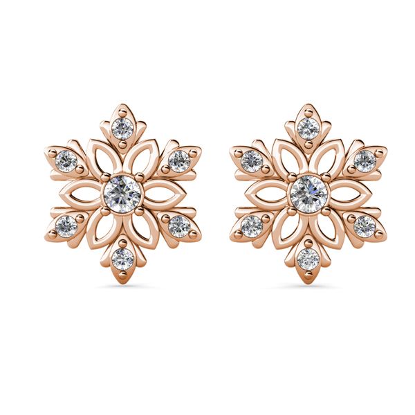 Destiny Enchanted Snowflake Earrings with Swarovski® Crystals