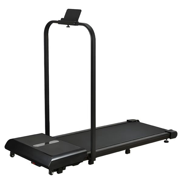 2-in-1 Multi-functional Compact Treadmill with Vibration Fitness Function