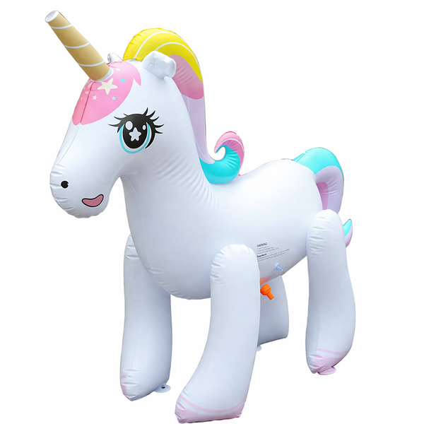 Inflatable Unicorn Sprinkler Horse Kids Outdoor Water Play Toy