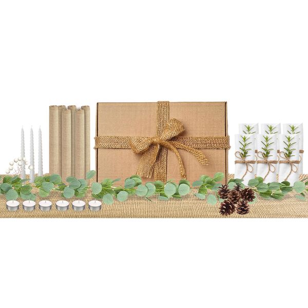 Natural Xmas Table Decor in a Box Kit