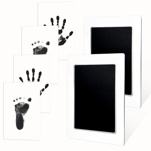 Baby Handprint Footprint Kit Clean Touch Ink Pad for Baby Keepsake 2 Pieces