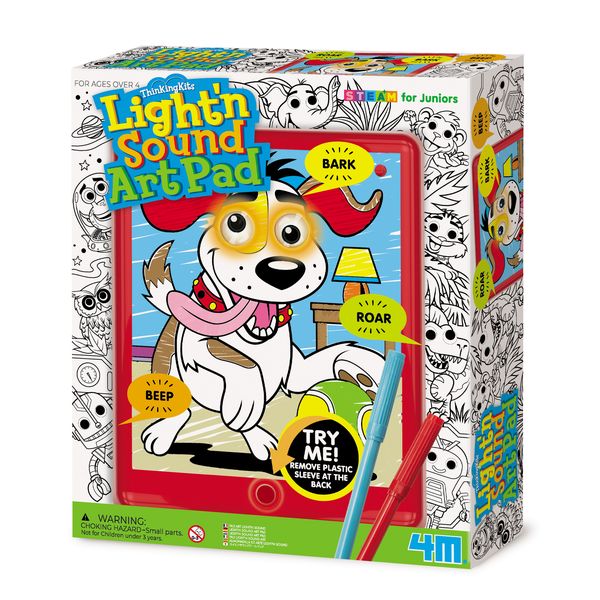 4M Electro doodle light up colouring