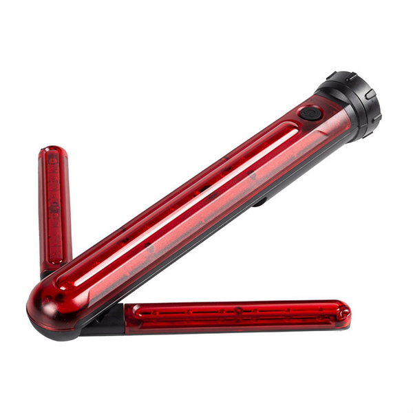 LED Emergency Roadside Flares Light Foldable Safety Bar Light