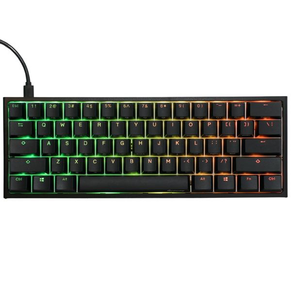 Ducky One 2 Pro Mini 60% Mechanical Gaming Keyboard - Cherry MX Silent Red