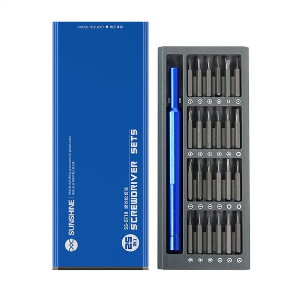 Sunshine-25 in 1 Screwdriver Set With Aluminum Shell