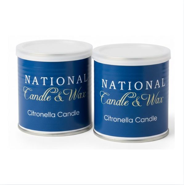 National Candle &amp; Wax Citronella Insect Repellent Candle - Pack of 2