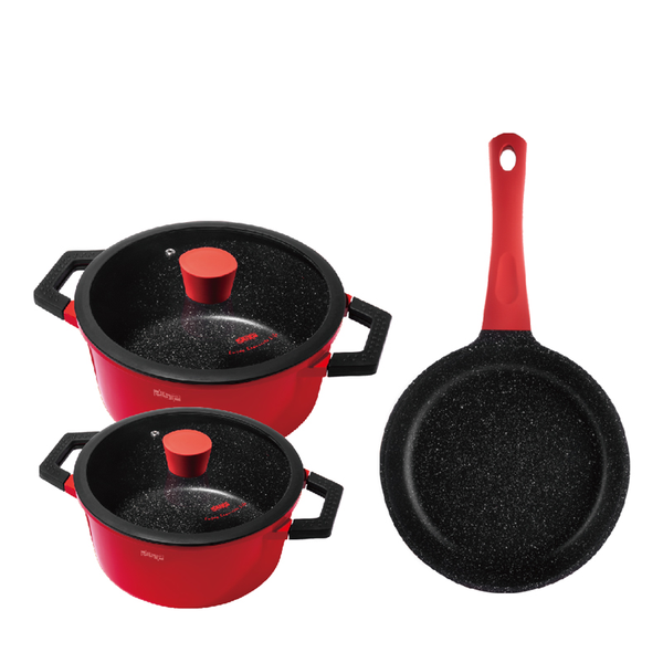 Multi-Cookware Set With Non-Stick Coating - 5 Pieces