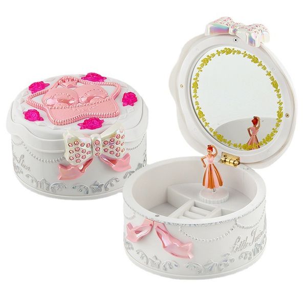 Kids Musical Jewelry Box Ballerina Musical Box Rotates with Jewelry storage
