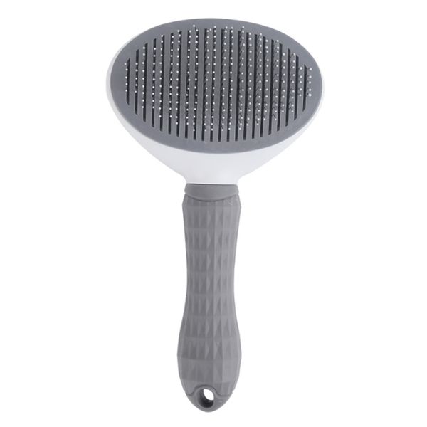 One-Click Dog Cat Bunny Pet Grooming Shedding Grey Brush,Pet Massaging Tool