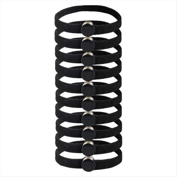 Elasticity Snap Hair Ties for Thick Hair Natural Curly Hair - 10 Piece