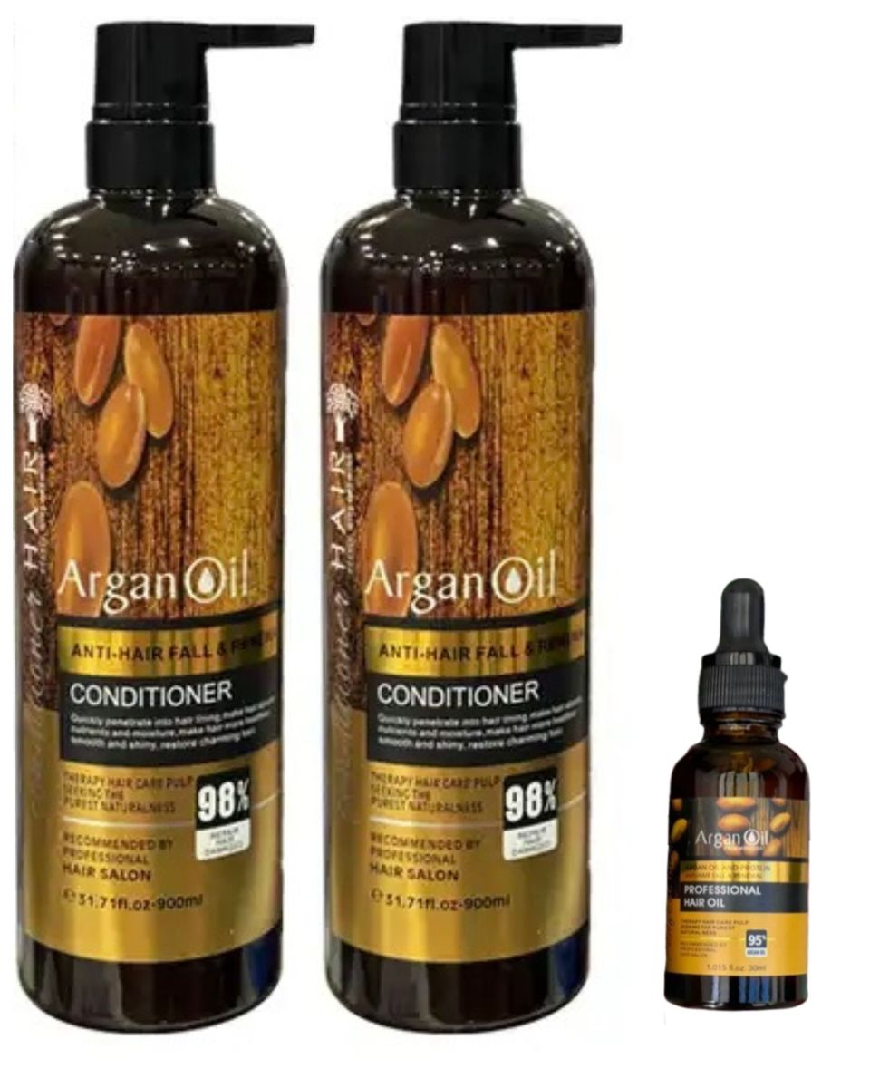 Argan Oil Hair Renewal Shampoo and Conditioner & 30ml Argan Oil