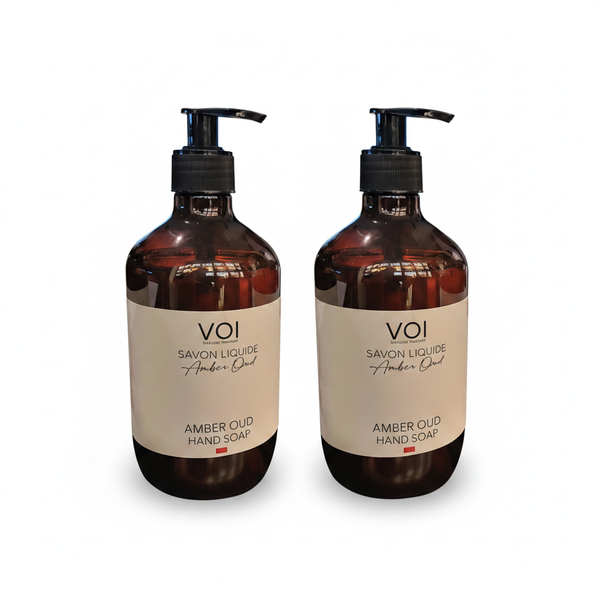 Voi Liquid Hand Soap 500ml Amber Oud Fragrance for Gentle - 2 Pack