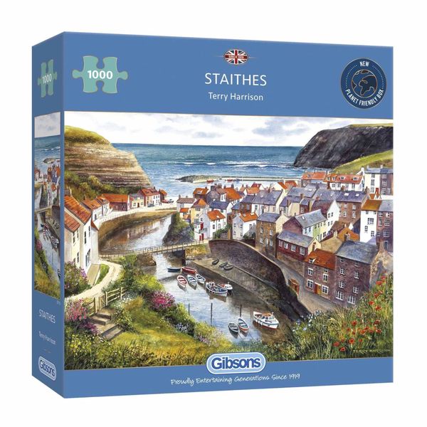 Gibsons Staithes 1000 Piece Jigsaw Puzzle