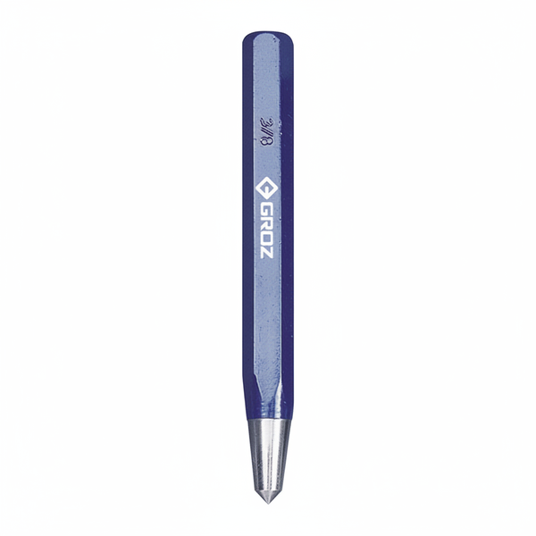 Groz Heavy-Duty 10mm x 150mm Centre Punch for Metalworking &amp; Woodworking