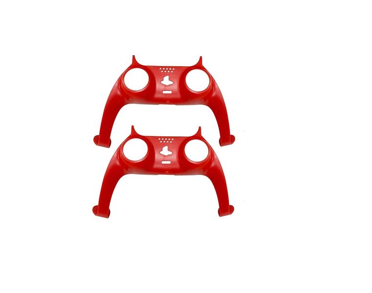 2 x Replacement Shell,DIY Decorative Strip (Red) for PS5 Dualsense Controller