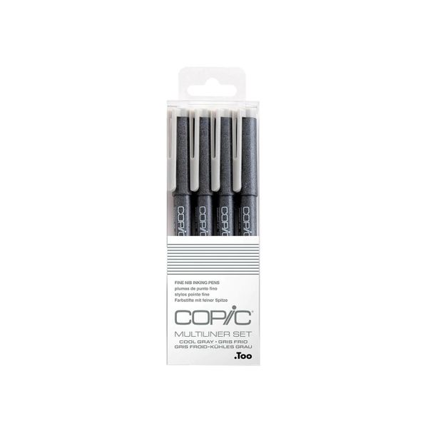 Copic Multiliner 4 Piece Cool Grey Set