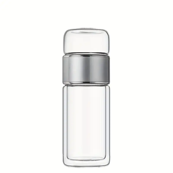 High Borosilicate Double-layer Glass Tea Water Separator 420ML