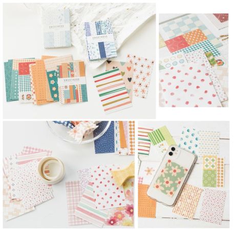 La Laila Retro Scrapbook Journaling Supplies Bundle Paper Stickers